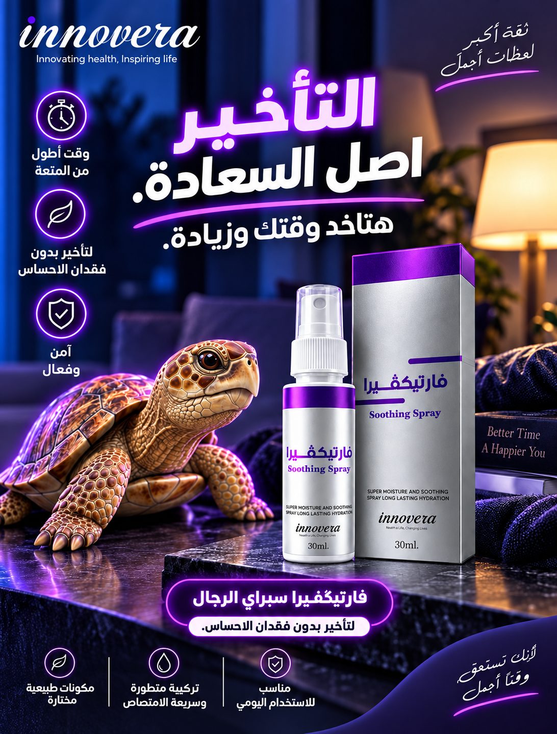 فارتيكڤيرا سبراي الرجال - التأخير أصل السعادة، لتأخير بدون فقدان الإحساس